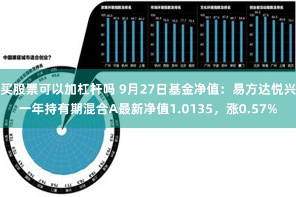 买股票可以加杠杆吗 9月27日基金净值：易方达悦兴一年持有期混合A最新净值1.0135，涨0.57%